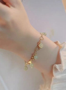 古风仙气新中式铃兰花手链小众百搭简约轻奢N闺蜜情侣复古学生手