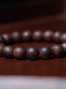2026越南芽庄奇楠沉香手串沉水单圈手链绕指柔文玩民族风佛珠厂家