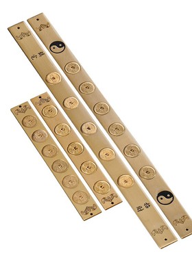 2026纯黄铜五帝尺压门尺垫门槛玄关装饰品对门六帝尺带中国结居家