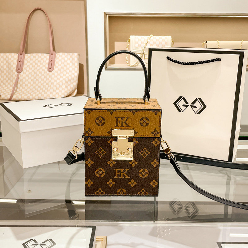 老花盒子包2021新款潮秋冬化妆包 惠派旗舰女士包袋