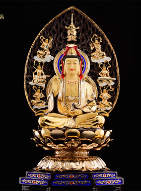 台湾盛凡纯铜鎏金工艺西方三圣