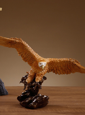 黄铜老鹰大展宏图鹏程万里摆件