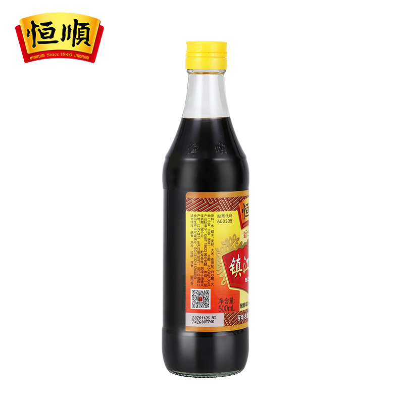 恒顺香醋500ml*6瓶新B香酿造食醋镇江香醋特产蘸食炒菜陈醋饺子醋-图3