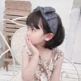 Ретро детская заколка для волос с бантиком, безвредный ободок, аксессуар для волос для принцессы для девочек, не повреждает волосы, простой и элегантный дизайн