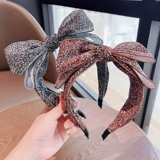 Ретро детская заколка для волос с бантиком, безвредный ободок, аксессуар для волос для принцессы для девочек, не повреждает волосы, простой и элегантный дизайн