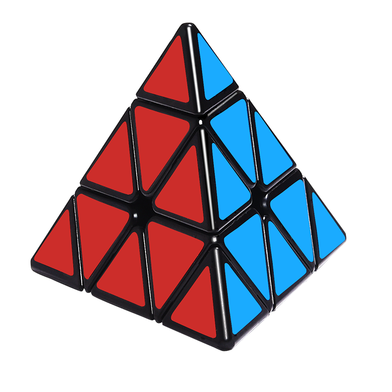 奇艺金字塔魔方三角形异形顺滑初学者专业比赛专用三阶二四阶磁力-图0