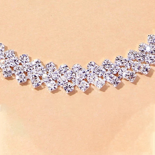Beach Accessories Crystal Lozenge Anklet for Women Indian - 图3