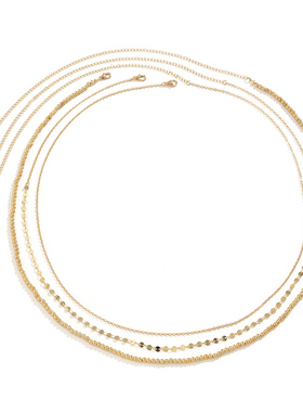 3pcs/set Sexy Vintage Aesthetic Belly Beads Chain Body
