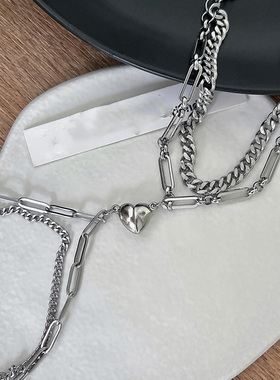 Fashion Halves Heart Magnetic Couple Bracelets for Women