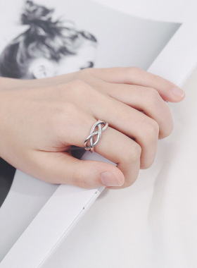 Korean version of the new S925 sterling silver ring fashion