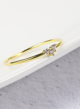 Rings For Women Little Heart Shaped Gold Color Wedding