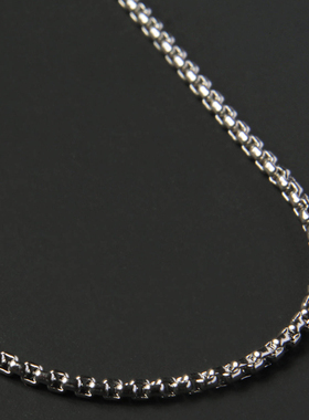 Simple Fashion Box Chains Necklace Men Titanium Steel Chain
