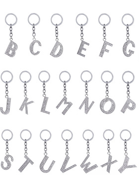 1PC Women Keychains  Handbag  Car Pendants 26 English