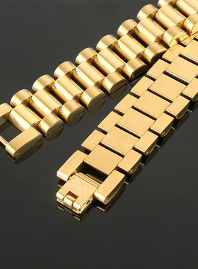 Luxury Golden Stainless Steel Cuba Bracelet Watch Wristband