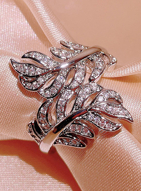 925 Silver Color Rings for Women Princess Propose Marriage