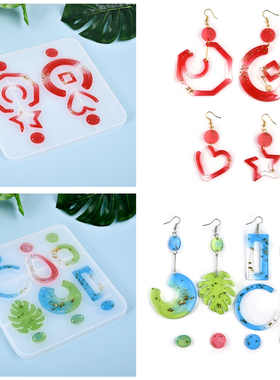 Earring Pendant Resin Molds Silicone Mold For DIY UV Resin