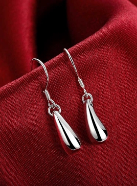 New 925 Sterling silver elegant water drop chain necklaces