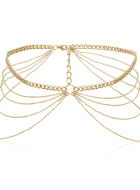 2023 Multi Layer Waist Chain Belt for Women Hiphop Alloy