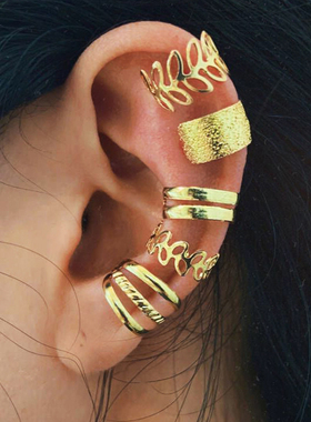 Fashion Gold Pearl Ear Clips Ear Cuff For Women Men
