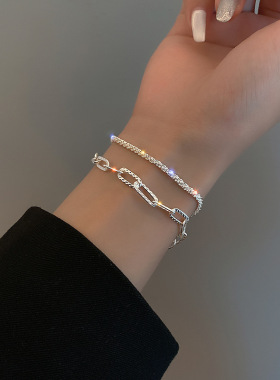 Cubic Zircon Choker Necklace For Women Rhinestone Tennis