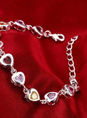 925 Sterling silver elegant charm Bracelets chain beautiful