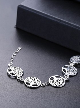 New  wedding 925 sterling silver bracelet beautiful Tree