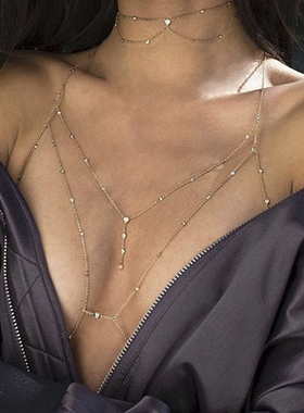 Shining Zircon Tassel Sexy Beach Wedding Accessories Women