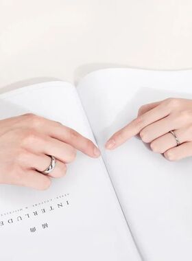 6mm Men's Titanium Ring Silver Color Polished Classic