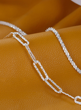 Sterling Silver Flash Bracelet Women Cold Wind Stacking