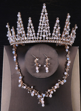 Luxury Crystal Beads Pearl Butterfly Costume Jewelry Sets