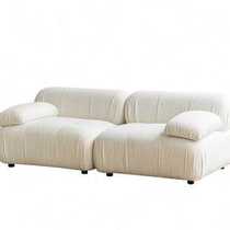 Cherry also Nordic cloth art sofa Living room Small family type Japanese style minimalist modern retro trio sofa combined can be detached o