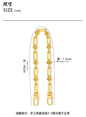 匠心臻选店VANITY CHAIN POUCH链条适用于lv化妆包金属装饰包配件