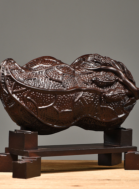 工艺品客厅黑檀木雕中式