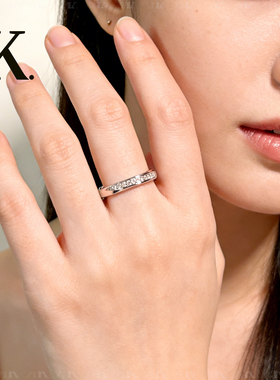 K.莫比乌斯环纯银小众设计戒指