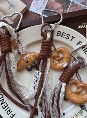 碱水贝果挂件可爱包包装饰吊坠百