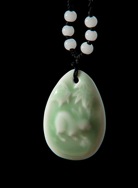 高档陶瓷器生肖挂件吊坠