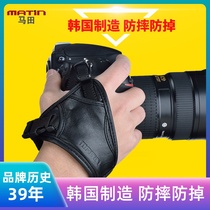 South Korea Imported Mattian Single Eye Camera Wrists Genuine leather Nikon Canon Versatile Accessories Hand Rope Breathable Anti-Lose