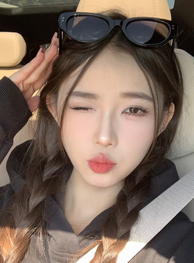 夏季黑色猫眼墨镜女潮度假出游