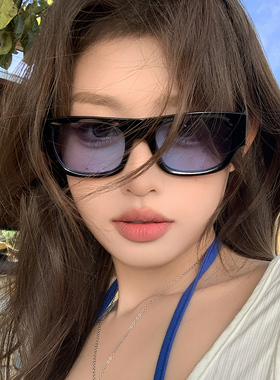 新款韩版复古夜视蓝色太阳镜女