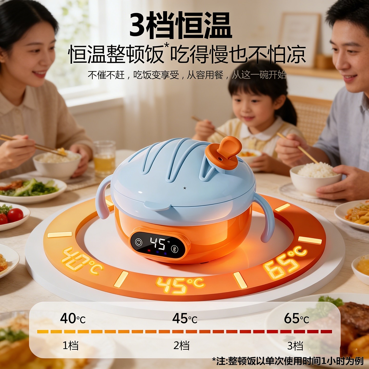 宝宝辅食碗婴儿专用非注水保温碗不锈钢儿童餐具智能充电恒温碗,淘宝优惠券,粉丝福利购,淘宝优惠卷