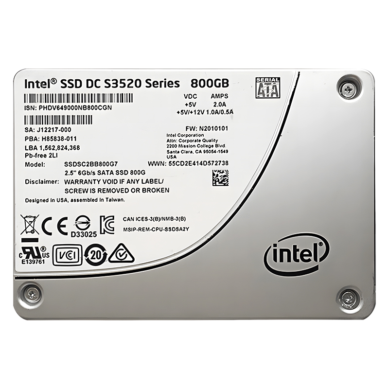 Intel/英特尔 S3520 800G企业级固态硬盘SSD SATA 6Gb/秒 MLC戴尔 - 图3