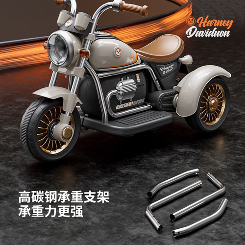 2025新款儿童电动摩托车宝宝1到3岁周岁礼物可坐人遥控卡丁车玩具 - 图2