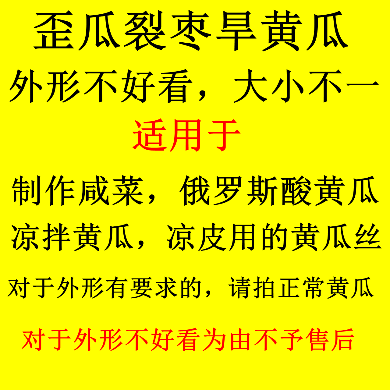 歪瓜裂枣生吃旱黄瓜新鲜大扭用德国俄罗斯酸黄瓜凉拌腌制咸菜沙拉-图1