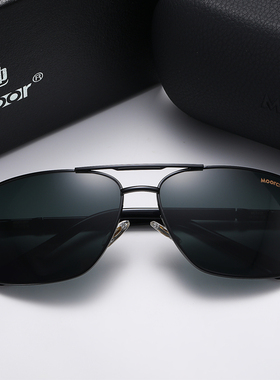 玻璃太阳镜男士司机开车偏光墨镜