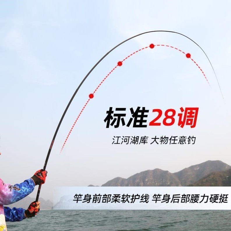 老鬼鱼竿手竿超轻超硬钓鱼竿鲫鱼竿鲤鱼竿短节溪流竿渔具套装,淘宝优惠券,粉丝福利购,淘宝优惠卷