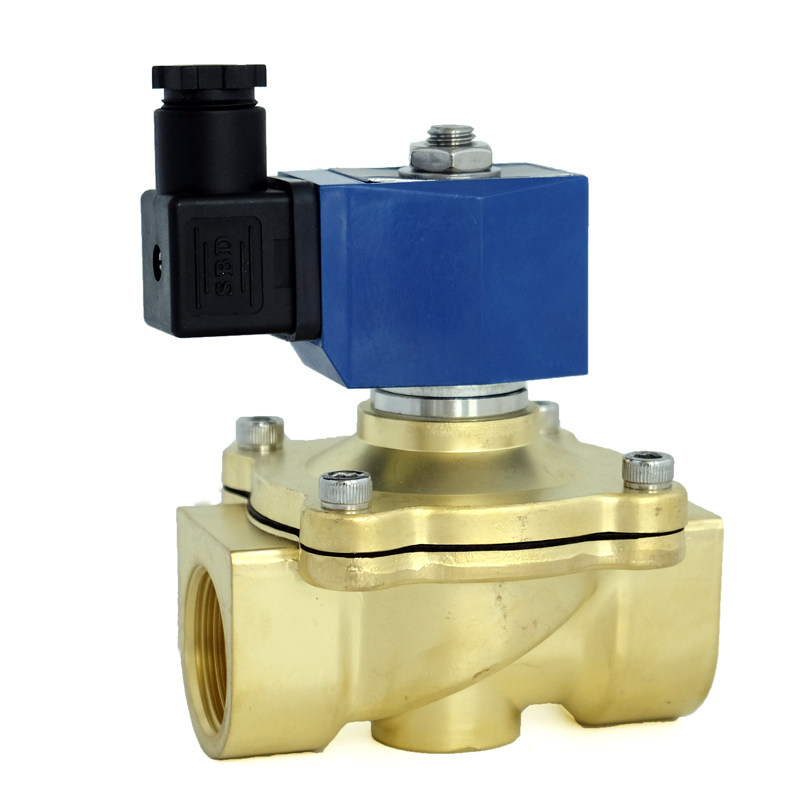 常闭黄铜电磁开关进水阀dn32 dn40 dn50自来水进水防水控制阀