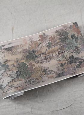 :1清 冯宁 仿杨大章画 宋院本 金陵图 古画真迹复制品26.5xi846cm