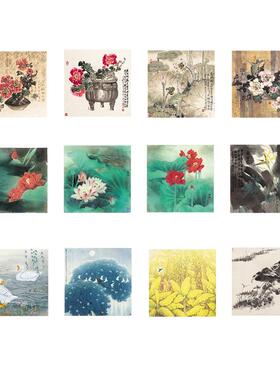 兆麟国画花鸟四尺斗方水墨画宣纸画芯艺S术微喷复制画中式装饰画