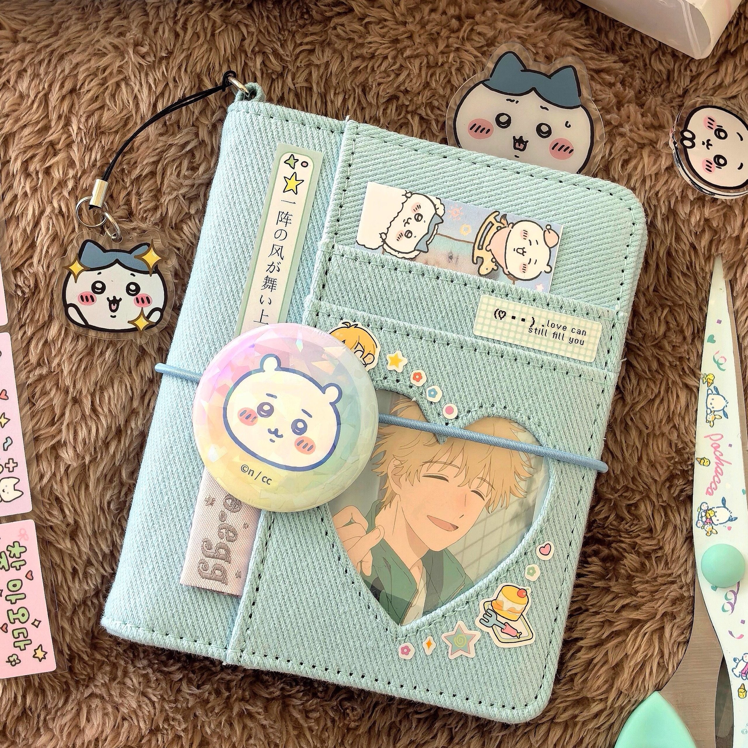 可爱自嘲熊m5牛仔手账本高颜值活页笔记本口袋便携日记事本日记本,淘宝优惠券,粉丝福利购,淘宝优惠卷