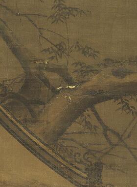 :1 宋 佚名 观梅图 51x105cm台北故宫博物院藏.宋画名品真迹复制